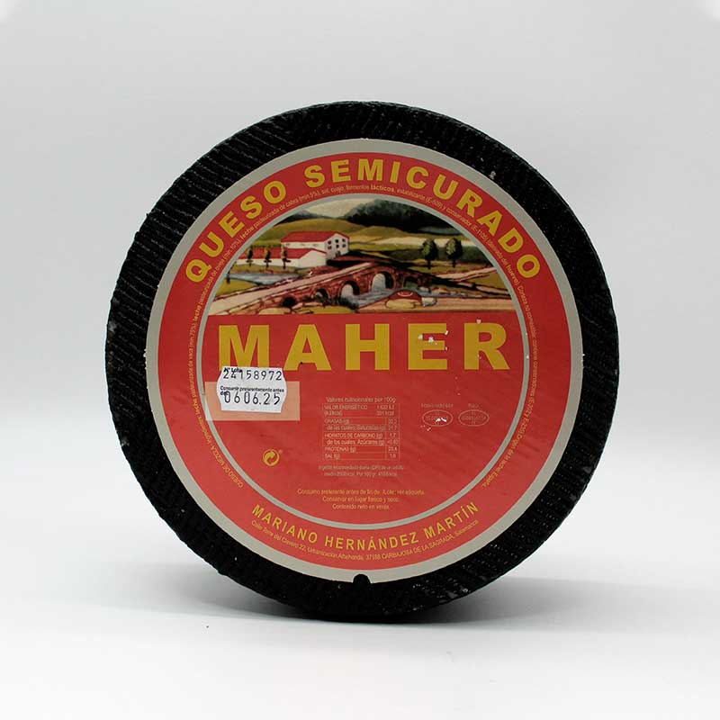 queso maher semicurado negro